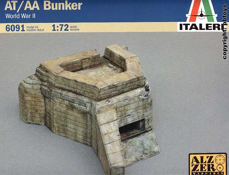 72 Figuren Italeri 6091 WWII WKII AT/AA Bunker Wall