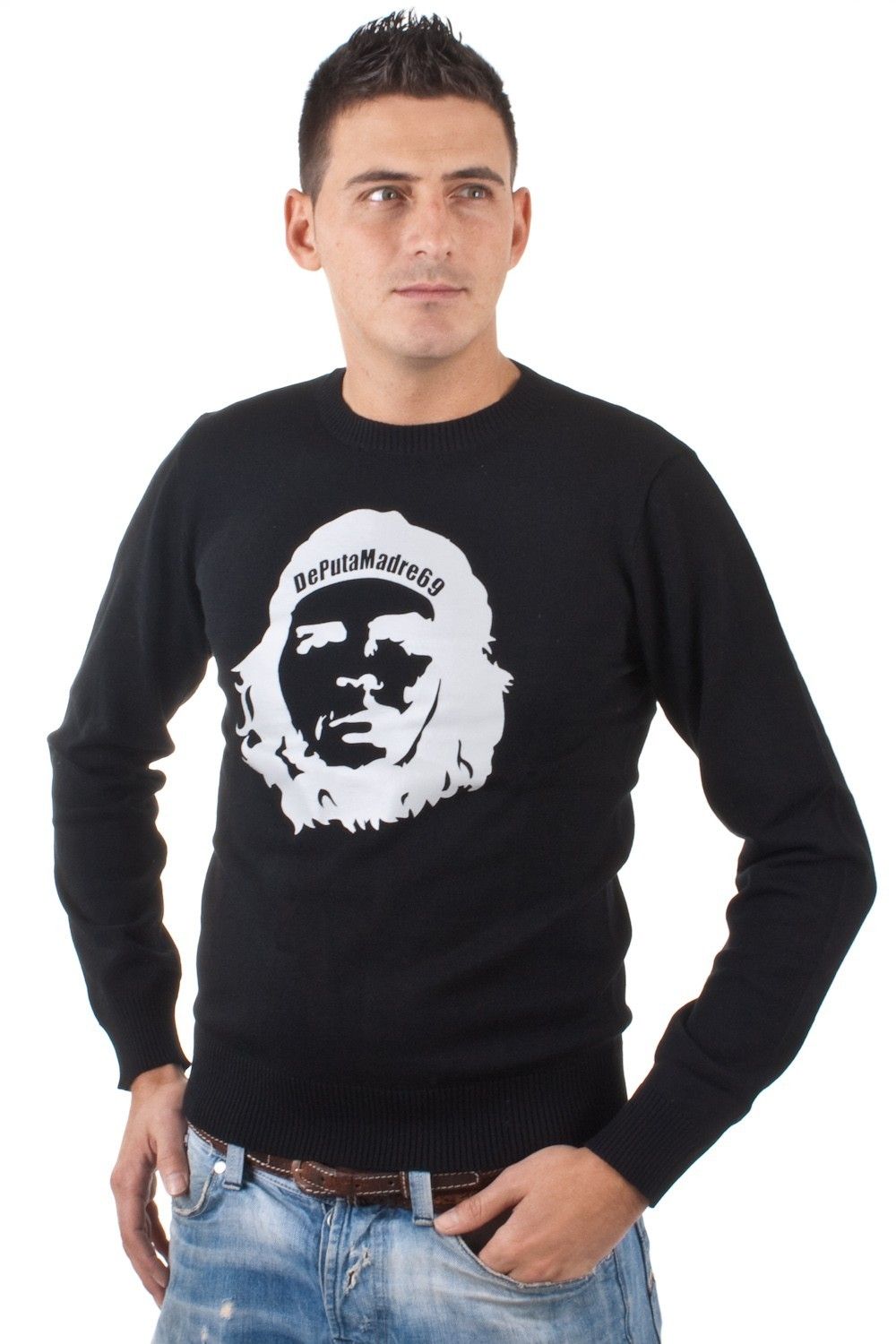 De Puta Madre 69 Herren Pullover Che Guevara black 4401 M101  1999