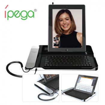 ipega Skype Telefon Bluetooth Tastatur Keyboard Kabellos fuer Apple