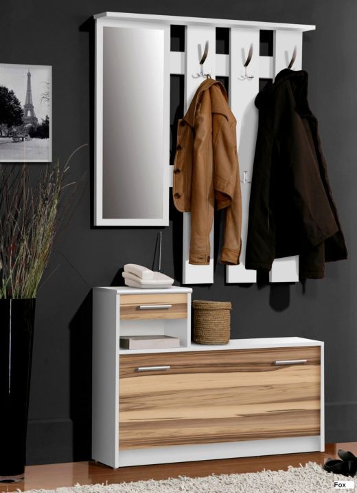 GARDEROBE SCHRANK FLUR KOMMODE WEISS BALTIMORE 77 00031