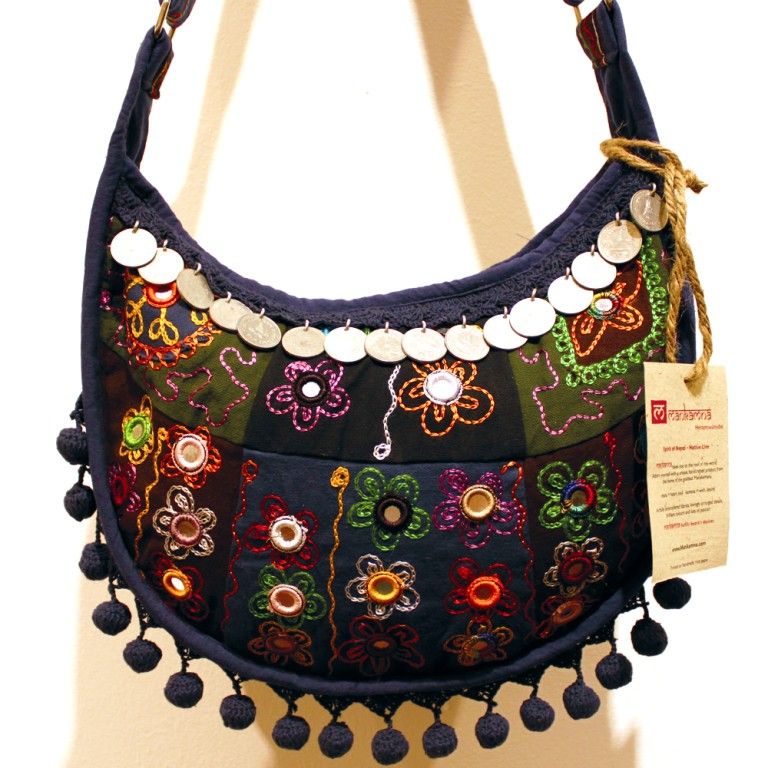 HIPPIE BEUTEL TASCHE Boho Vintage Ethno MANKAMNA NEU