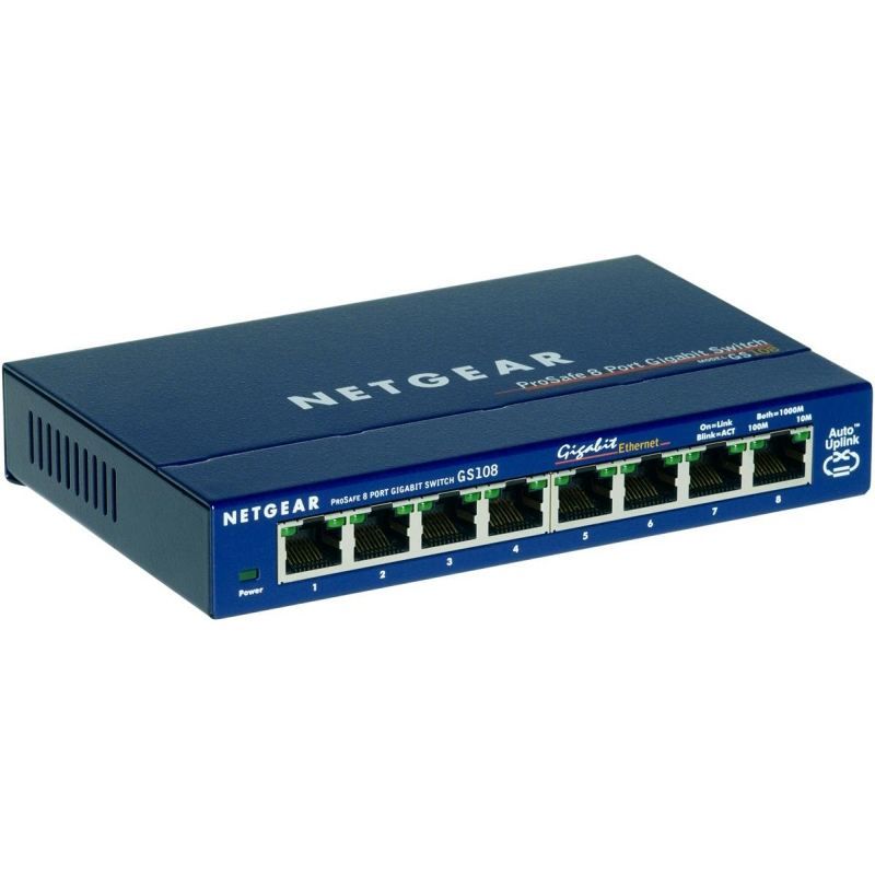 Netgear Switch ProSafe GS108 8 Port 10/100/1000Mbit/s