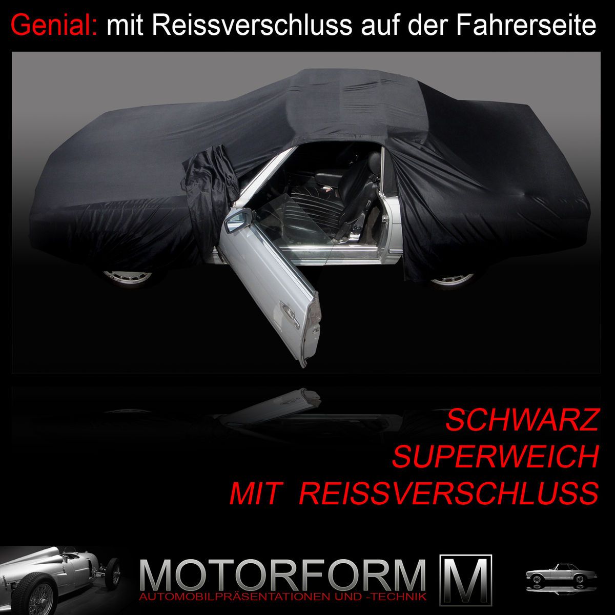 Mercedes SL R107 W107 Ganzgarage Schutzhülle Cover SUPERWEICH