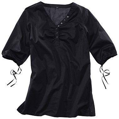 Happy Size Longbluse schwarz %SALE% NEU