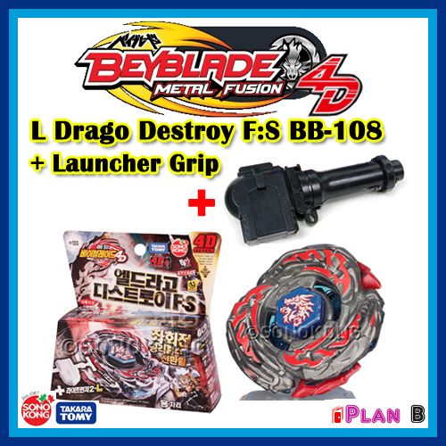 Masters 4D L Drago Destroy BB 108 + Free Gift Launcher Grip