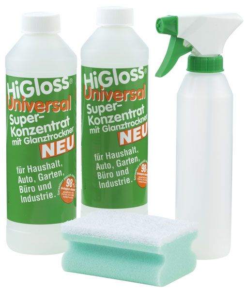 Super Konzentrat HI GLOSS, 2 x 500 ml, Schwamm + Sprühf