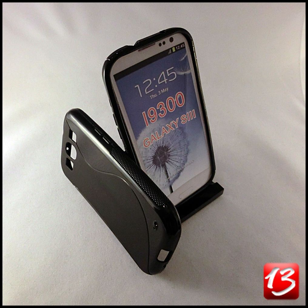 Samsung Galaxy S3 i9300 hülle case schwarz sline silikon neu tpu