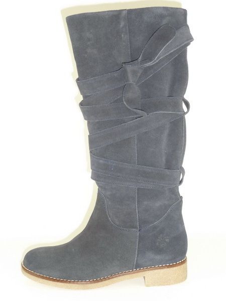 133B/ RICK CARDONA DAMEN STIEFEL BLAU LEDER NEU