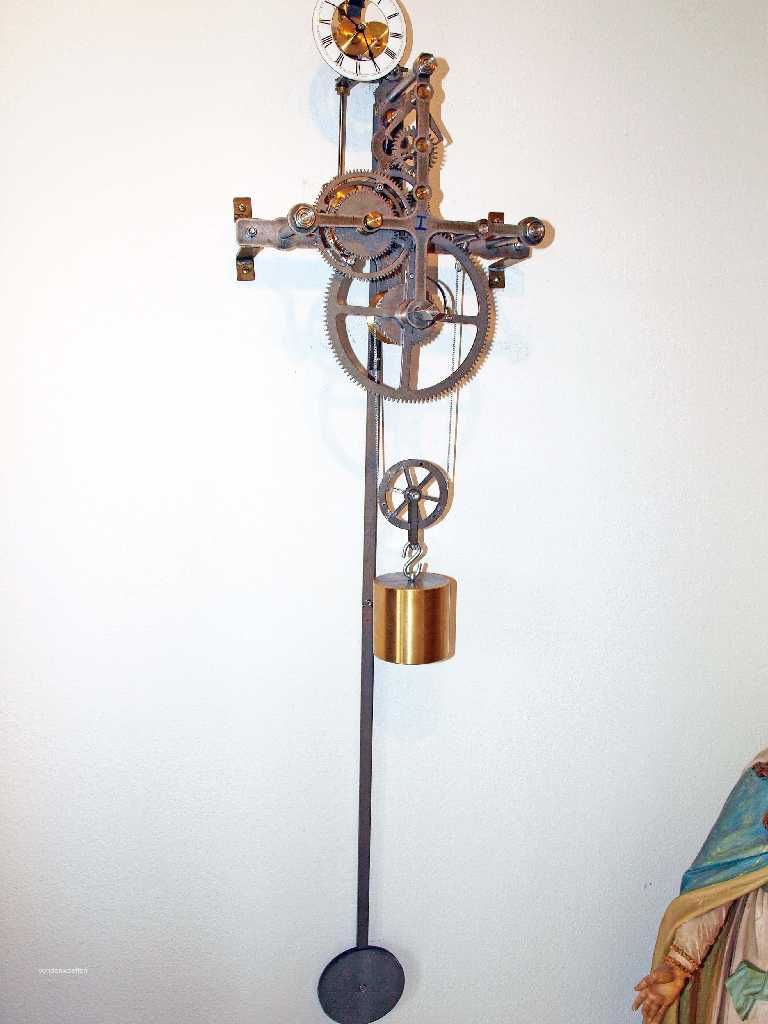 kleine Turmuhr small Tower clock Stahlplatine Kirchturmuhr