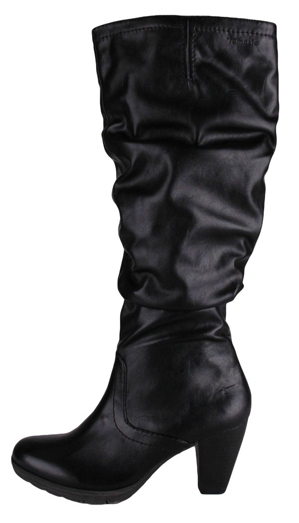 STIEFEL / WINTERSTIEFEL, SCHWARZ,LEDER, NEU, 139€, GR 39 #6036228