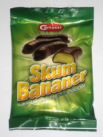 CARLETTI SKUM BANANER SCHAUM SCHOKOLADENÜBERZUG 135g