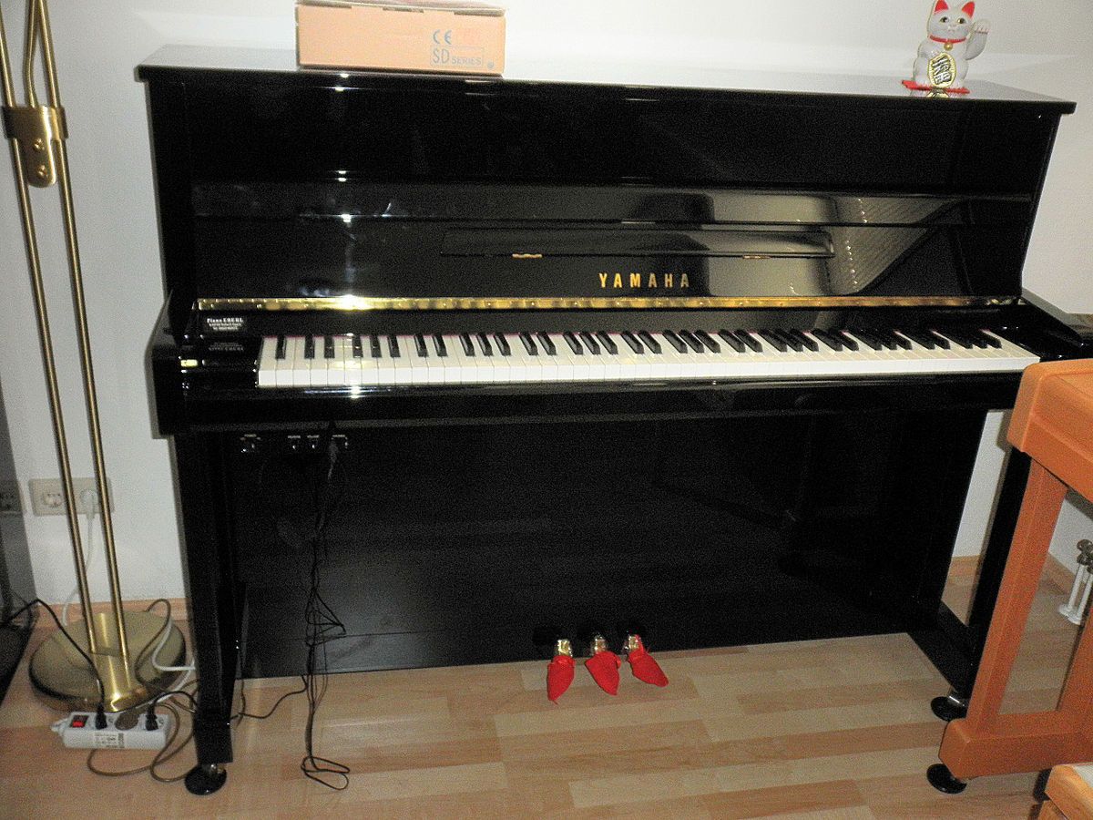 Klavier YAMAHA B2 Silent, schwarz, gebraucht, MÜNCHEN