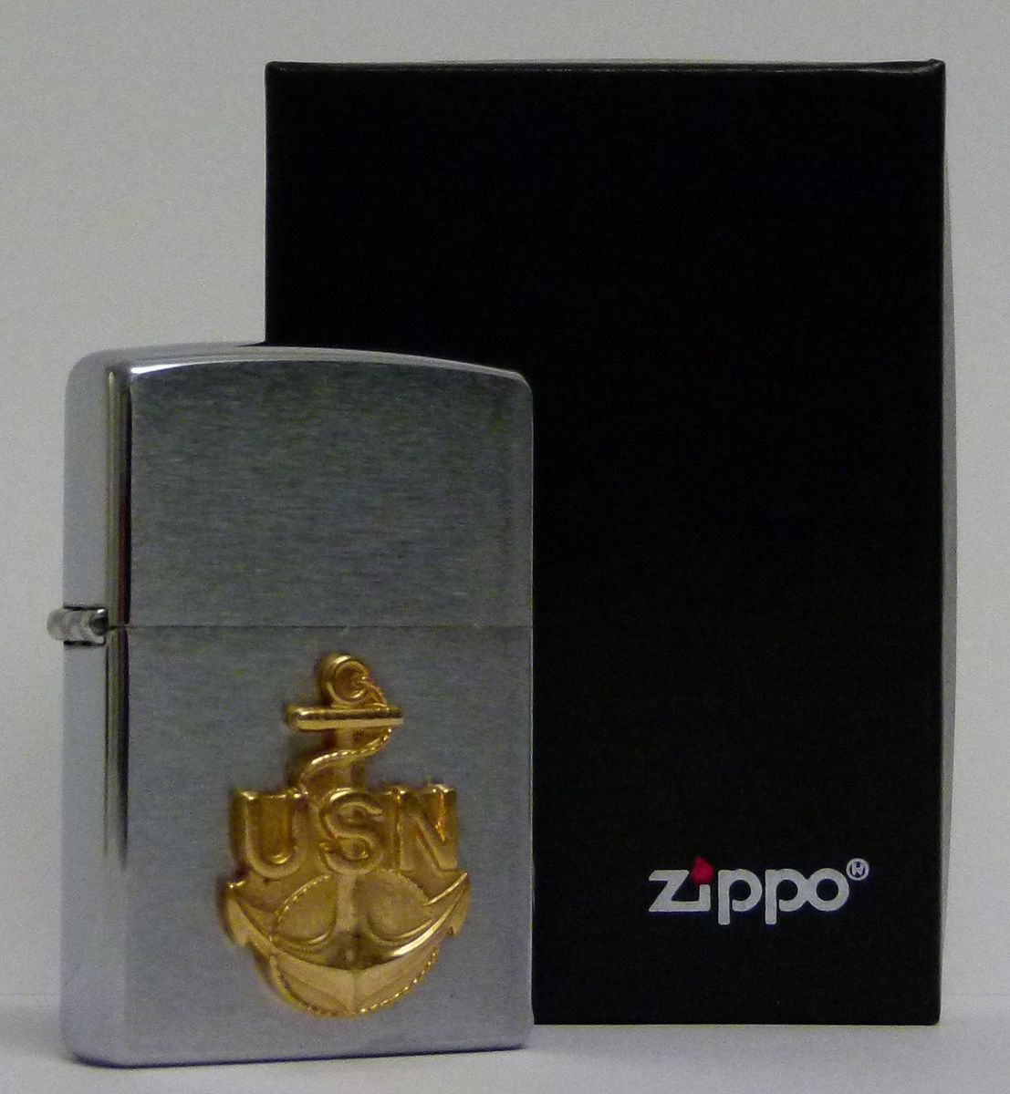 ZIPPO Feuerzeug   USN   Anchor US Navi (161) Crome 2002