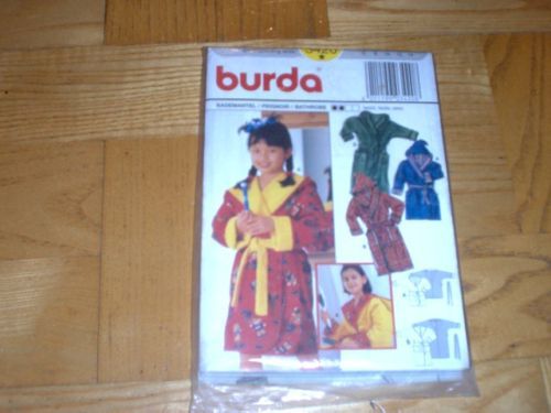 BURDA Schnittmuster 3420 2x BADEMANTEL/KAPUZE 116 164