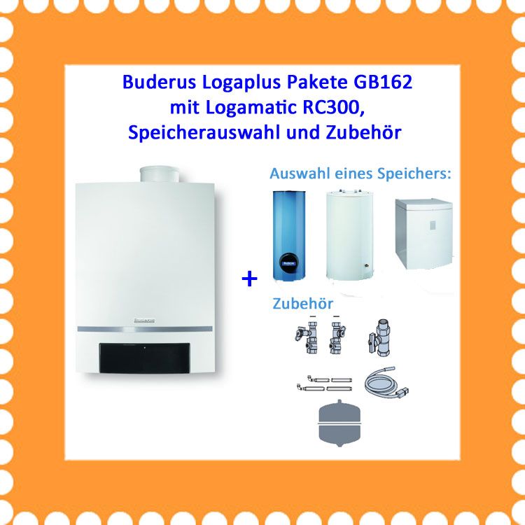 Buderus GB162 Logamax Plus Gas Brennwert Heizung 15 35 kW Logaplus