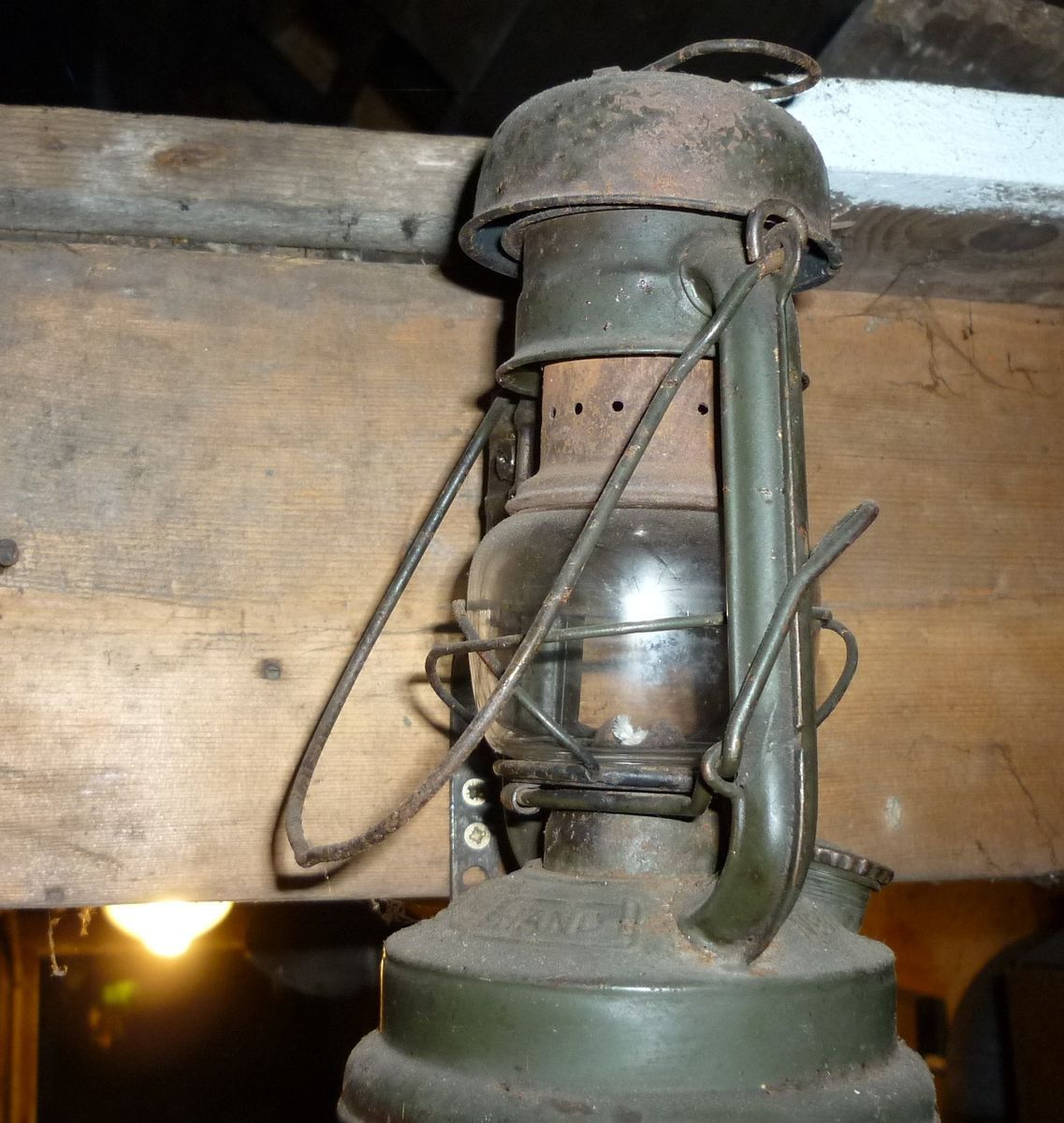 ALTE PETROLEUMLAMPE FEUERHAND No.176, MILITÄR WEHRMACHT,Bunkerlampe 2