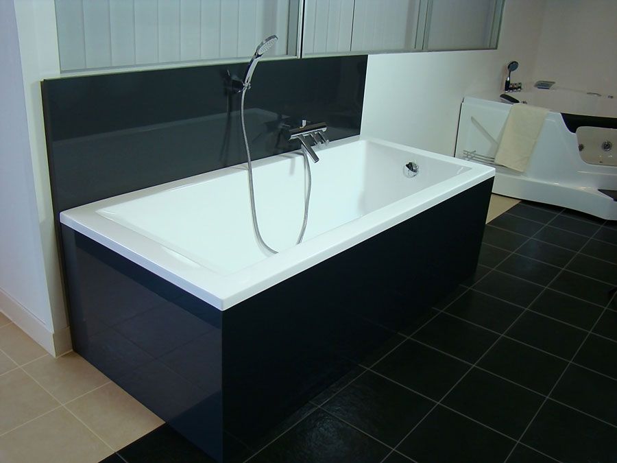 Badewanne 180x80cm, Acryl Rechteckwanne OT3340H