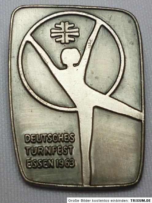 Alter Anstecker Deutsches Turnfest Essen 1963