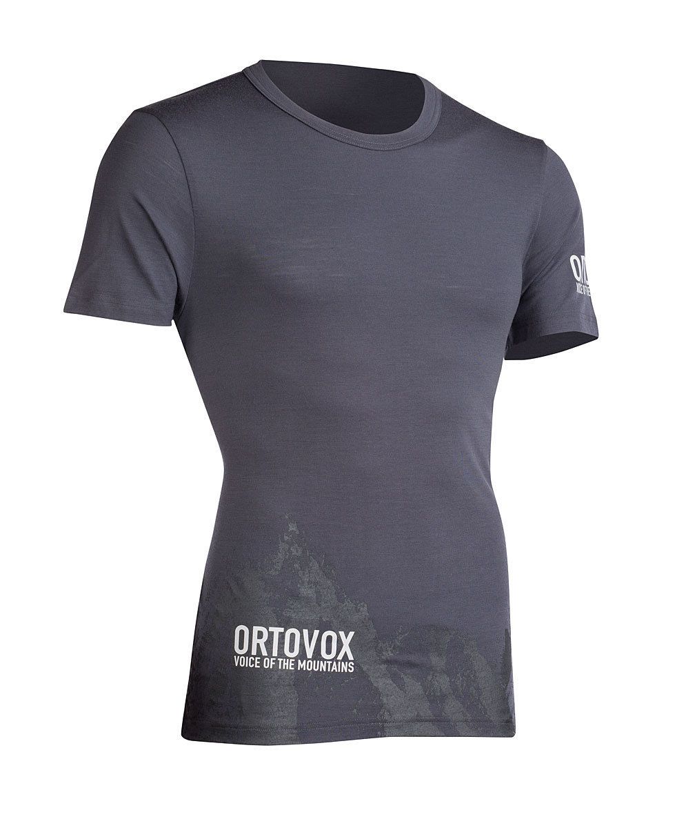 Ortovox Merino 185 Sun Shortsleeve Men Funktionsshirt black steel