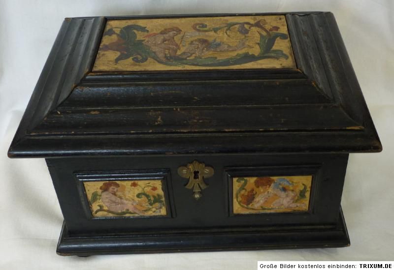 Antike Schatulle Truhe Barock um 1800