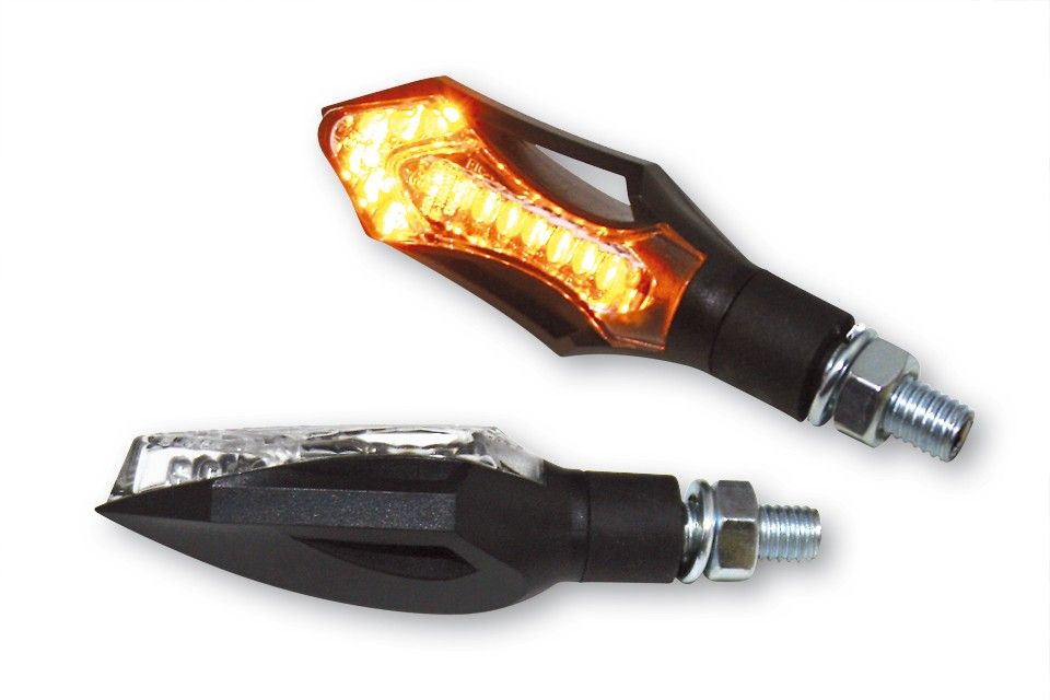 LED Blinker Hatch schwarz f. Harley Custom Streetfighter super Preis