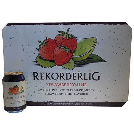 Rekorderlig Cider Erdbeer Limette 4,5% (GP je Liter 2,29€) Dosen