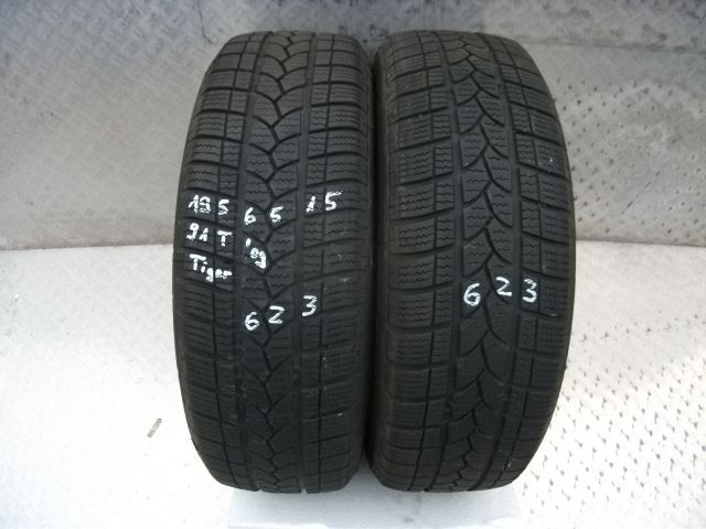 Winterreifen 195/65R15 91T Tigar Winter 1 , DOT 0809, 5 mm TOP #623