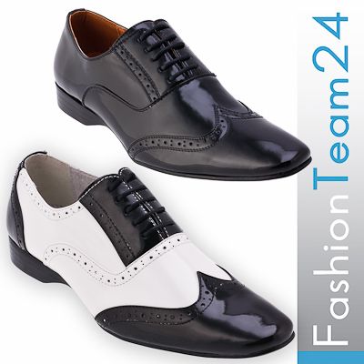 Herren Innen Leder Business Schuh NEU Design Halbschuh