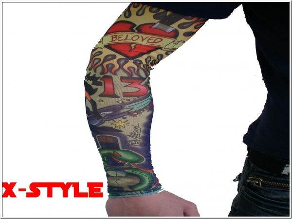 Tattoo Armstulpen X Style Punk Rave Emo Rock Styla