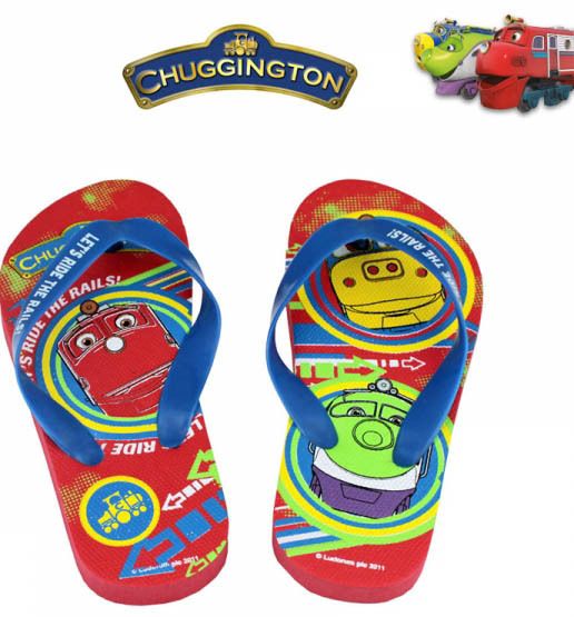 CHUGGINGTON Sandalen ZEHENTRENNER SCHUHE BADELATSCHEN DISNEY Eisenbahn