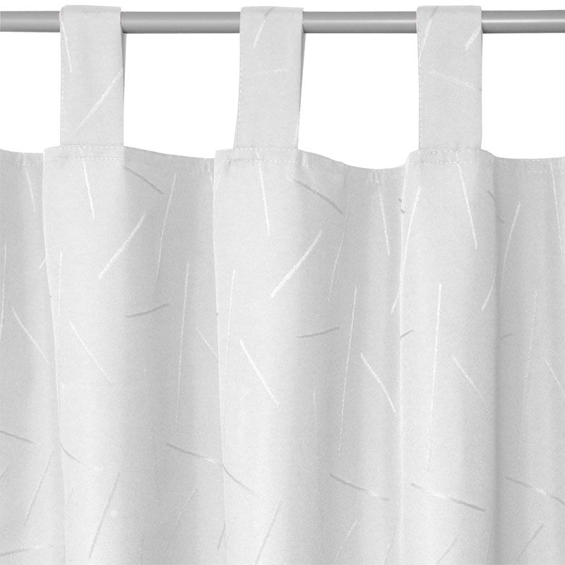 Schlaufenschal Vorhang Bamboo blickdicht 140x240 cm weiss