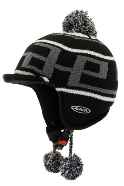 Alpina Beanie Kinder Damen Skihelm versch. Größen schwarz grau weiß