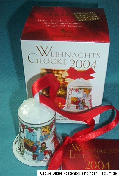 Hutschenreuther Weihnachtsglocken Porzellan ab Jahrgang 2000