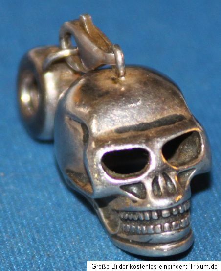 Silber Anhänger   Thomas Sabo Charm Club Anhänger Totenkopf