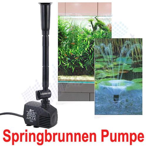 Springbrunnen Teich Pumpe Becken Garten 380L/H 7W OVP