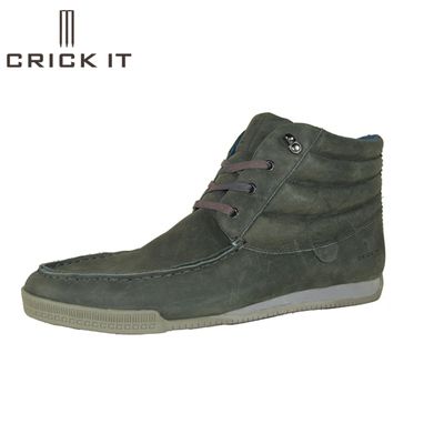 CRICK IT Alphie Herrenschuh dunkelgrau Sneaker Leder