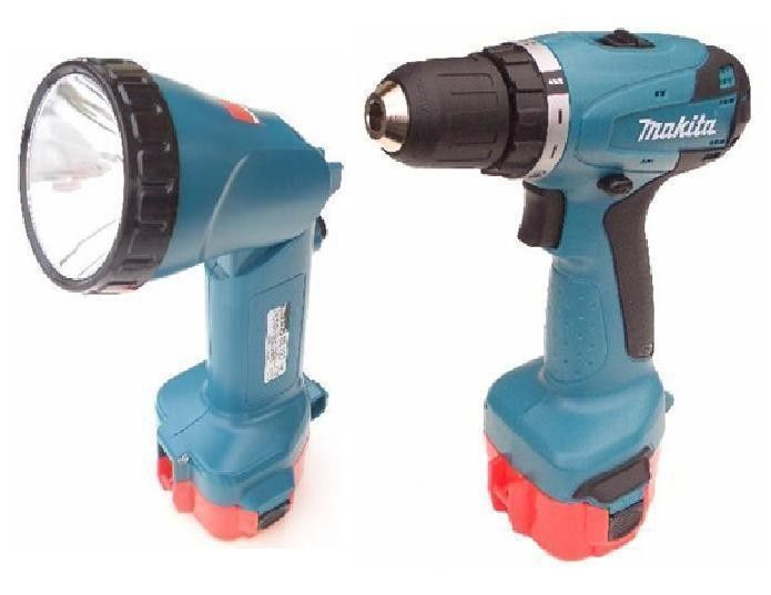 Makita 6271 DWALE / DWPLE Akkuschrauber + Lampe ML120