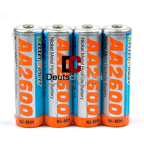 16x Aufladbar AA AKKU Batterie 2600mah Hoch Leistung