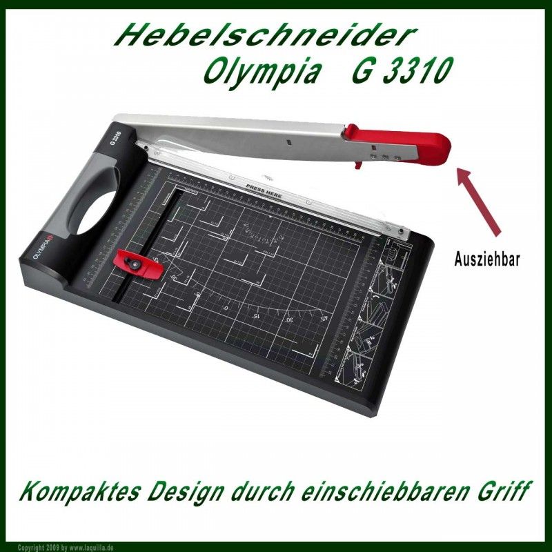 Olympia Hebelschneider Guillotine Fotoschneider G 3310