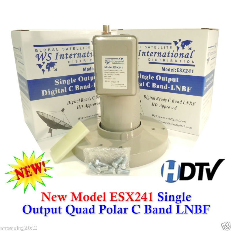 Band ESX241 Satellite Dish LNB LNBF Single Output 13K