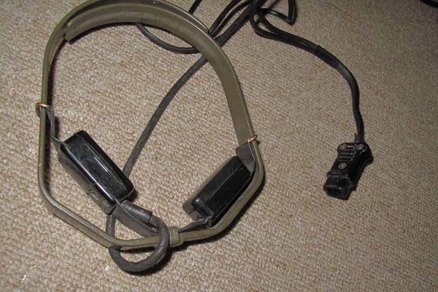 PANZER KOPFHÖRER KEHLKOPFMIKROFON FUNK HEADPHONES SEM 267 BW