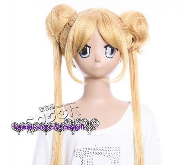 258 SAILOR MOON BUNNY Usagi Tsukino COSPLAY Perücke WIG hitzefest