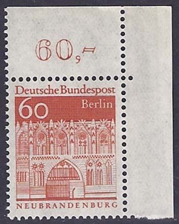 Berlin Mi Nr 278 Deutsche Bauwerke r o Ecke postfrisch aus Jahrgang