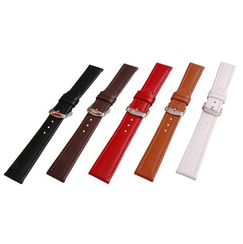 283 1 Uhrenarmband Uhrenband Kalbs Leder verschiedene Farben Glatt mit