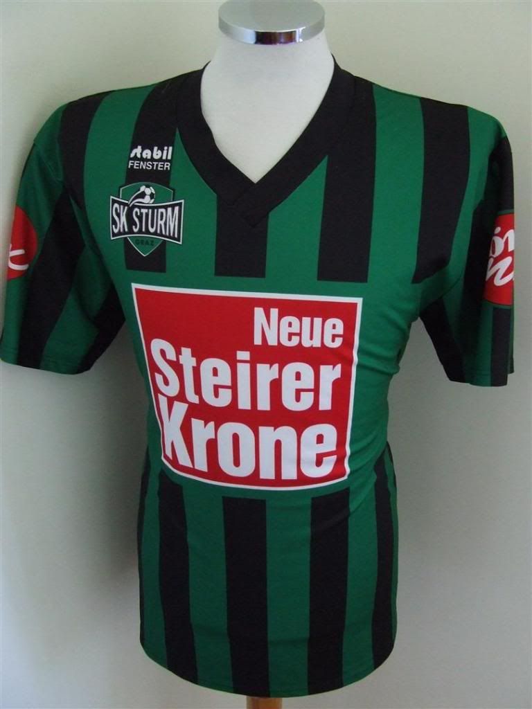 Trikot SK Sturm Graz 90er (L)#9 Österreich Austria Stabil Fenster