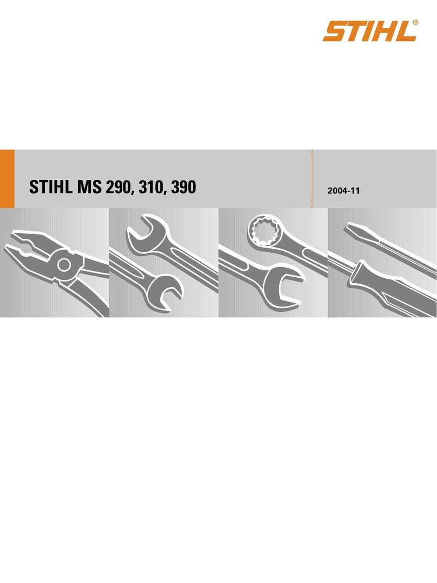 Stihl Motorsaege MS 290 310 390 Reparaturanleitung Werkstatthandbuch