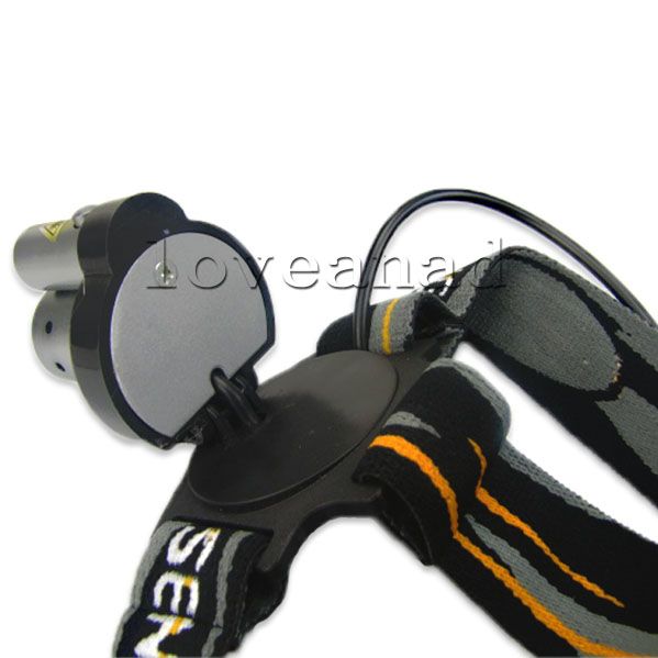 Two Head Dual Light LED Headlamp Flashlight 3w&1w 280LM