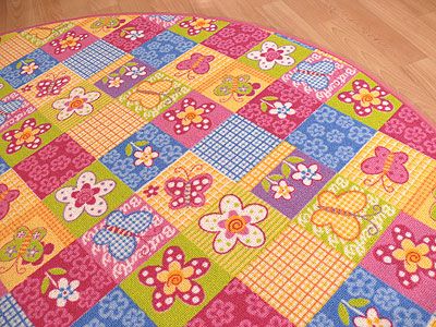 Spielteppich Patchwork Rund 300 cm   NEU