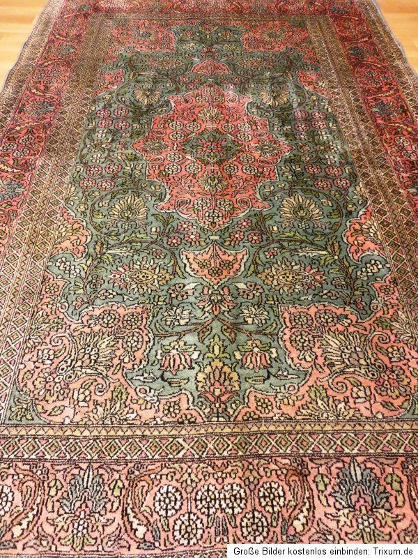 Wunderschöner Ghom Kaschmir Seide 185x120 cm Orientteppich Teppich