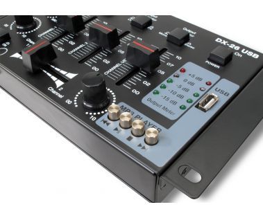 DJ MIXER 3/4 KANAL PARTY PA MISCHPULT USB  PLAYER STEREO MIC IN